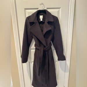 H&M Women's Dark Brown Trench Coat